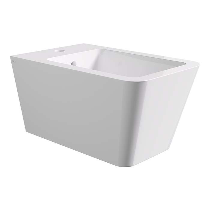 Биде Square 55х35, подвесное, белый глянцевый