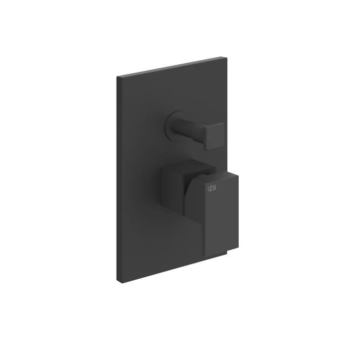 Смесители Встраиваемый однорычажный смеситель с автоматическим переключателем ванна/душ(внешние части), цвет черный 