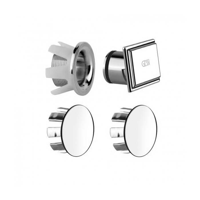 Комплектующие Пробка для перелива и пробки для боковых отверстий на раковине для 46755, цвет хром 