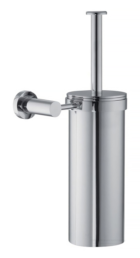 Ёршик Rotola настенный с металлической колбой, цвет хром