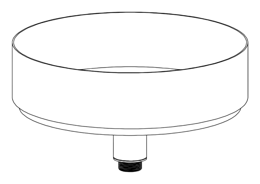 Раковина Washbasins, накладная, Ø425хh-120 мм, с донным клапаном, сталь, цвет сатинированная нержавеющая сталь