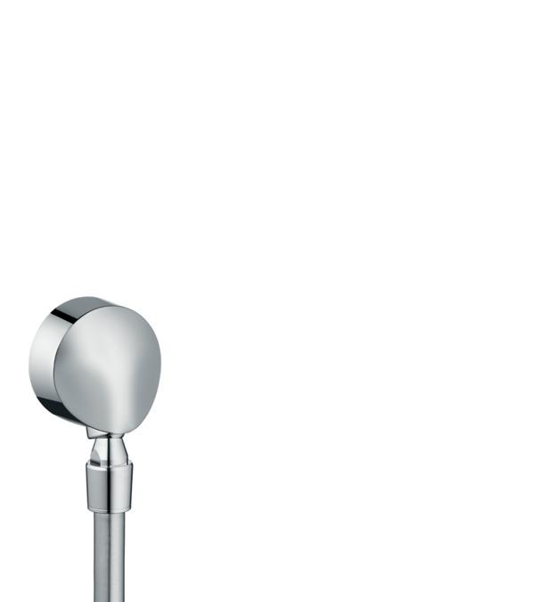 Комплектующие Шланговое подсоединение с клапаном обратного тока и шарнирным соединением, хром 