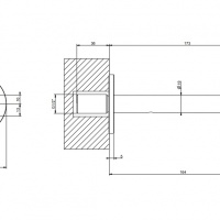 Комплектующие Излив для наполнения ванны хром 