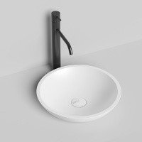 Раковины Раковина накладная 370х370, матовая, материал S-Stone 