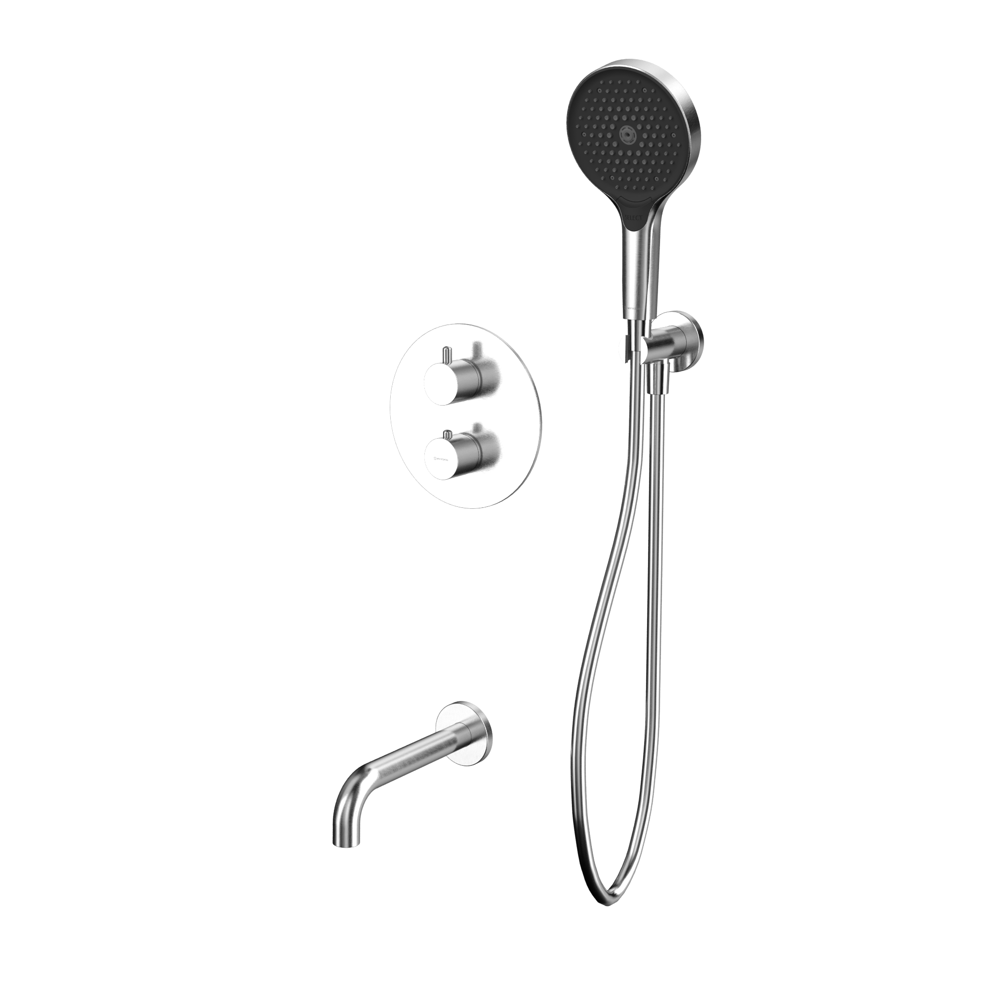 Душевая программа Термостатическая система для ванны скрытого монтажа YSET10TOPNIB (брашированный никель) 