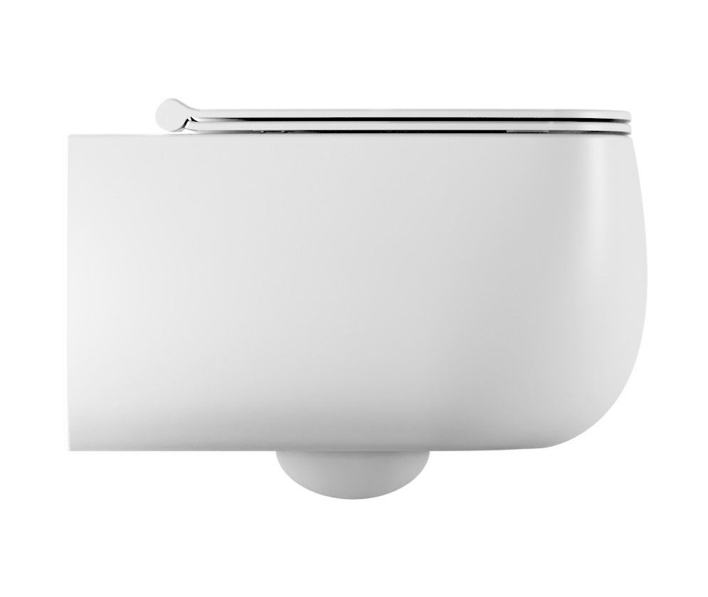Унитазы Подвесной безободковый унитаз c крепежом fix10, 57x38 см, цвет белый глянцевый 