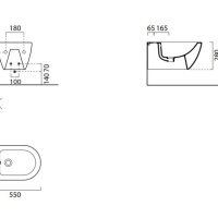 Биде Биде подвесное (Tortora Matte) 
