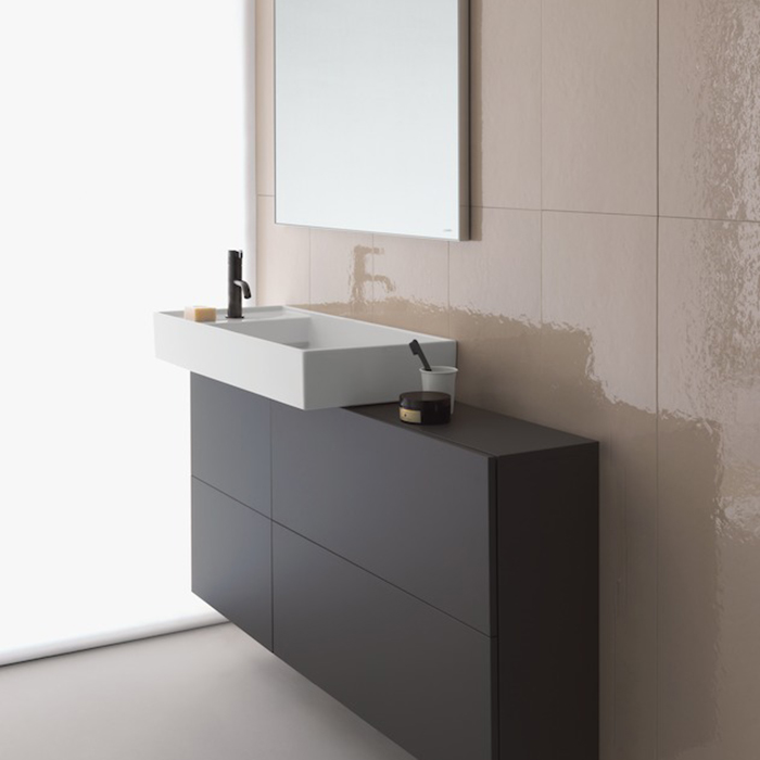 Мебель для ванной Laufen Kartell Раковина 600х460х120мм с 1 отв. под смеситель, с покр. LLC, цвет: белый 