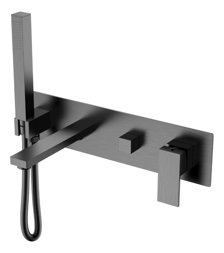 Смесители Смеситель для ванны встроенный Matt Gun Metal 