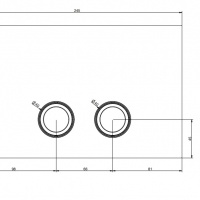 Системы инсталляции Накладная панель смыва для унитаза для инсталляций Geberit Sigma8 и Sigma12 чёрный матовый 