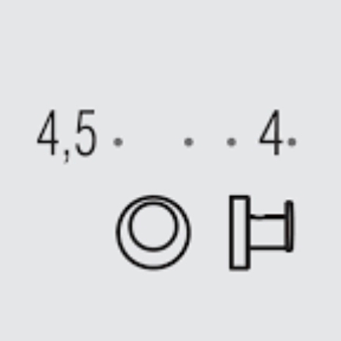 Аксессуары для ванной Крючок, подвесной, цвет PVD золото матовое 