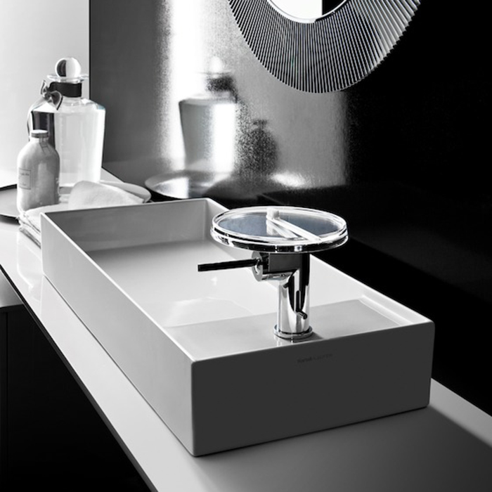 Раковины Раковина-чаша 750х350х120мм без перелива, с 1 отв. под смеситель, со скр. сливом, с покр. LLC, цвет: белый 