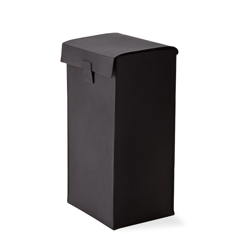 Аксессуары для ванной Корзина для белья NAPPA WB с крышкой черно-коричневый 