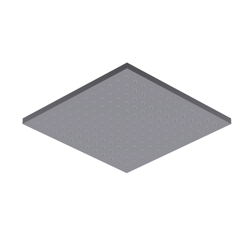 Верхний душ 30x30см, матовая сталь.