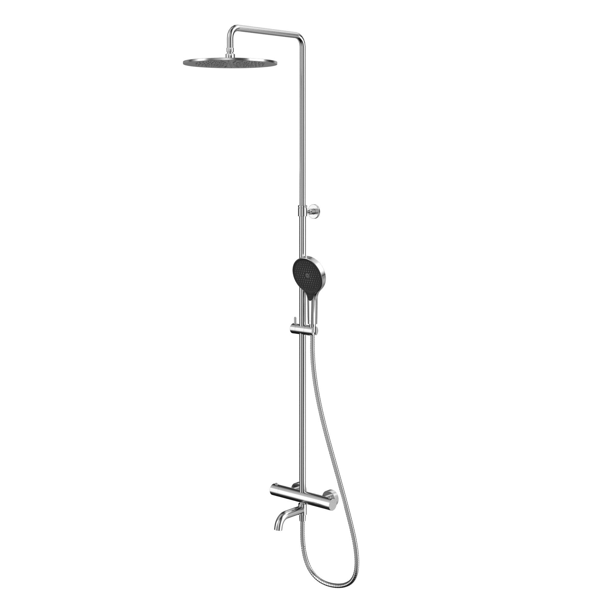 Душевая программа Термостатическая система для ванны наружного монтажа Y1234TOPNIB (брашированный никель) 