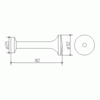 Аксессуары для ванной Крючок для халата (хром) 