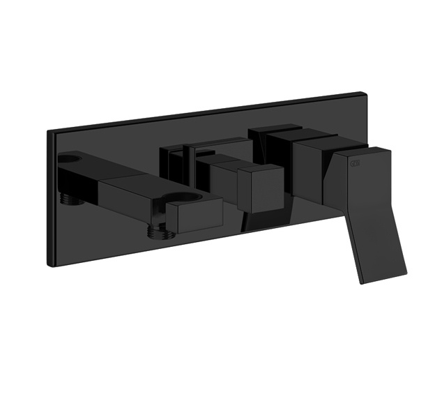 Смесители Смеситель для ванны внешняя часть чёрный матовый 