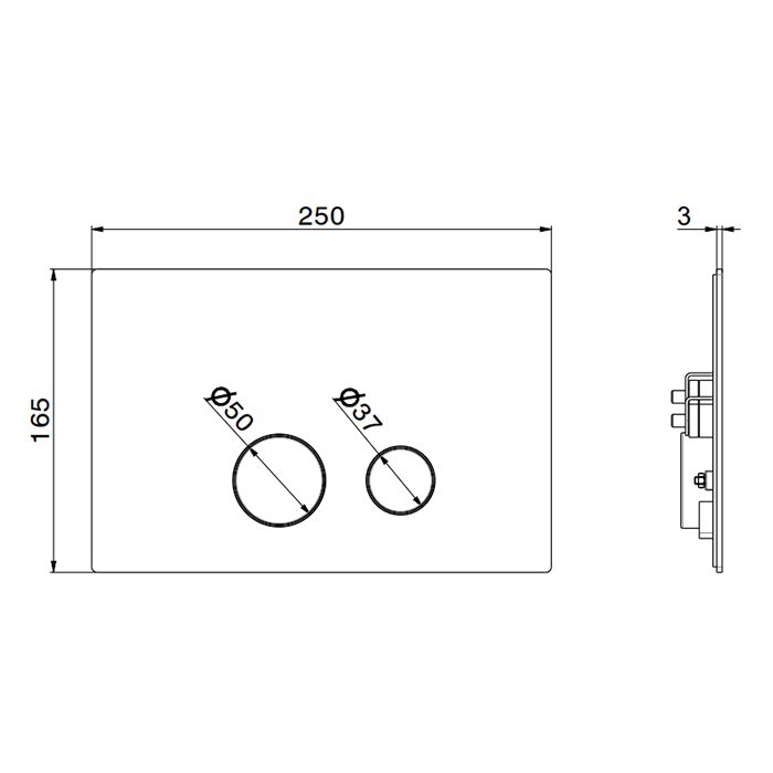 Системы инсталляции Клавиша смыва для унитаза 