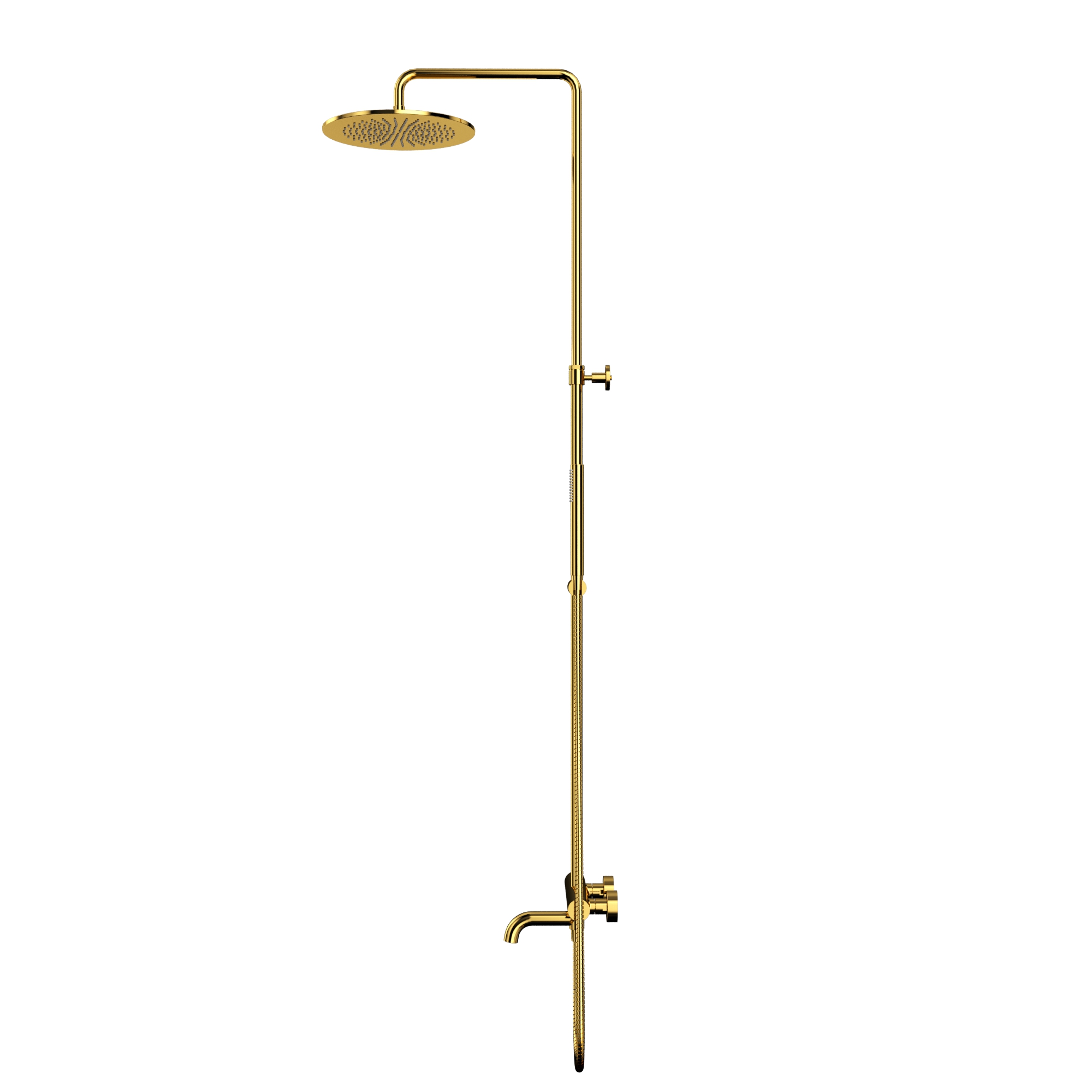Душевая программа Термостатическая система для ванны наружного монтажа Y1234GL (золото) 