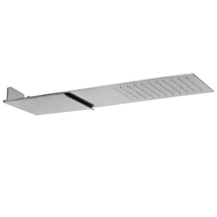 Душевая программа Верхний душ настенного монтажа, 2 режима: дождь, каскад; нержавеющая сталь, цвет хром 