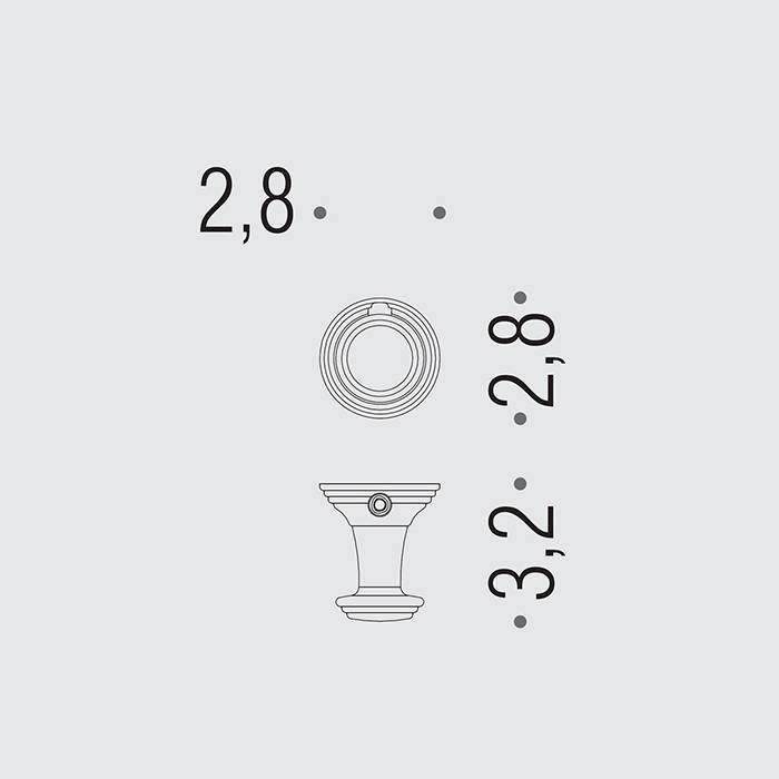 Аксессуары для ванной Крючок, цвет античная бронза 