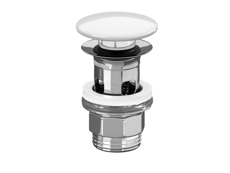 Комплектующие Донный клапан, stone white 