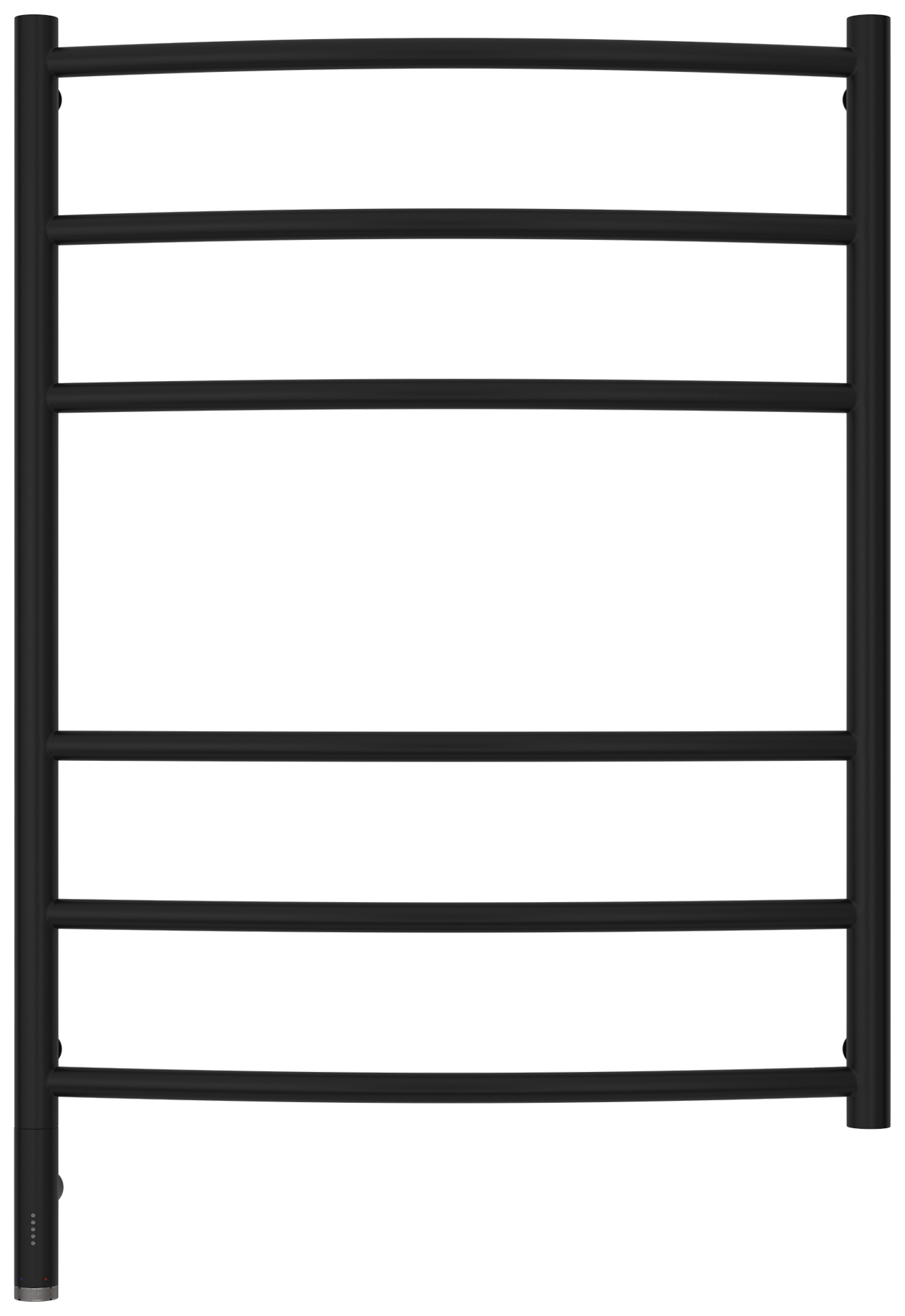 Полотенцесушители Полотенцесушитель электрический 800х600 МЭМ левый (Матовый чёрный) 