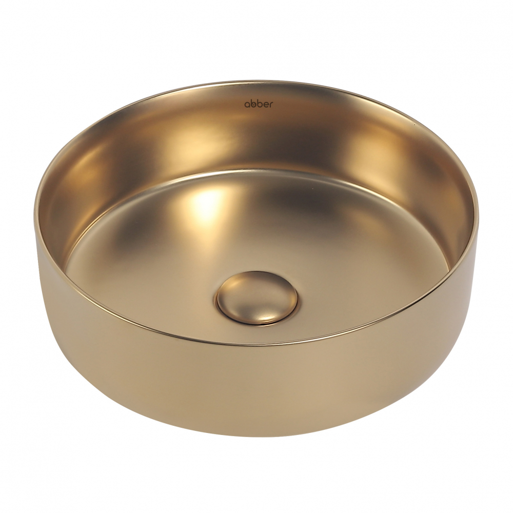 Раковины Раковина накладная 36х36 цвет золото 