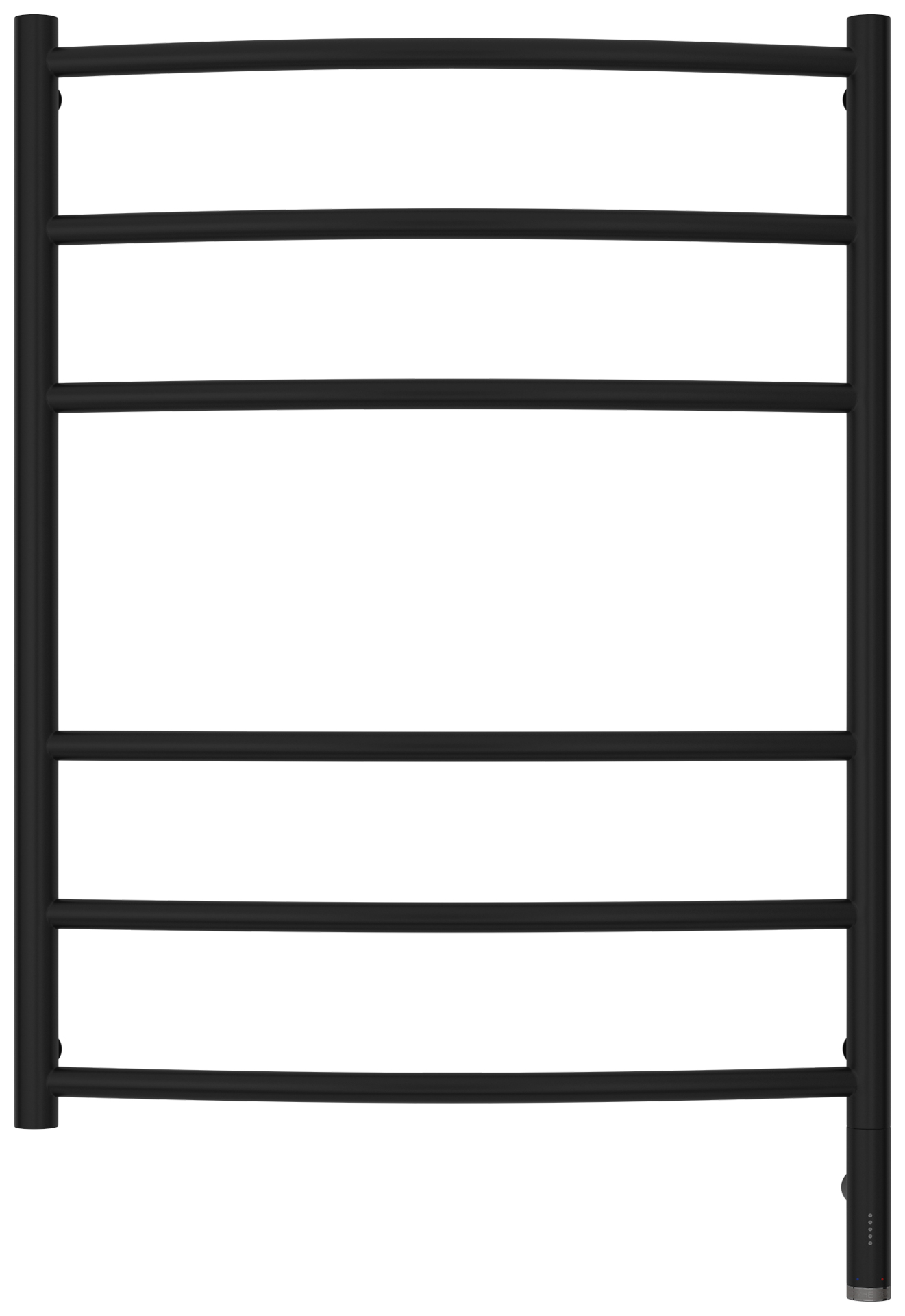 Полотенцесушители Полотенцесушитель электрический 800х600 МЭМ правый (Матовый чёрный) 