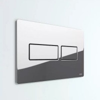 Системы инсталляции Панель смыва с двойной системой смыва для унитаза, цвет хром глянцевый 