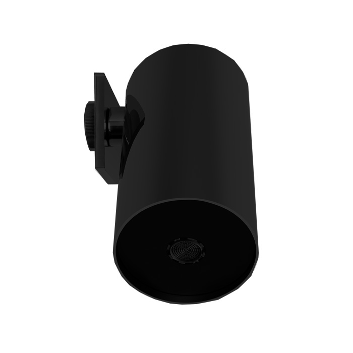 Душевая программа Верхний душ 8 см, настенный, цвет чёрный матовый 