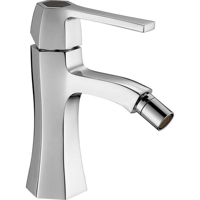 Смесители Смеситель однорычажный для биде на 1 отверстие, без донного клапана, цвет хром/черный 