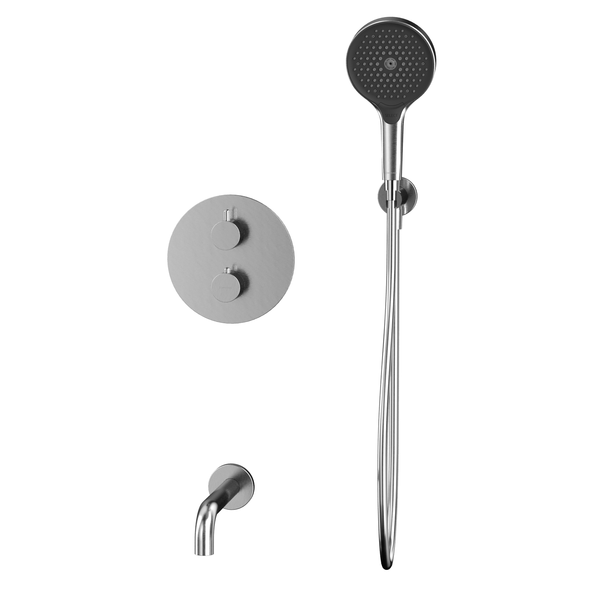 Душевая программа Термостатическая система для ванны скрытого монтажа YSET10TOPNIB (брашированный никель) 