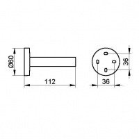 Аксессуары для ванной Держатель запасного рулона 