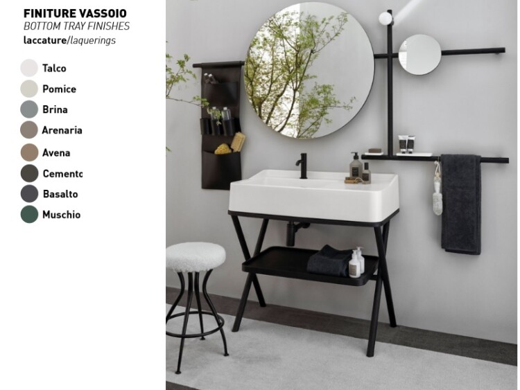 Мебель для ванной Лоток, цвет Basalto 