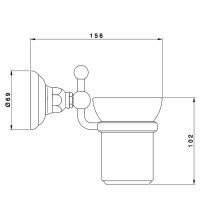 Аксессуары для ванной ™ Nicolazzi C1488/1 Стакан керамический 