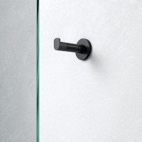 Аксессуары для ванной Крючок для халата | полотенца (чёрный матовый) 