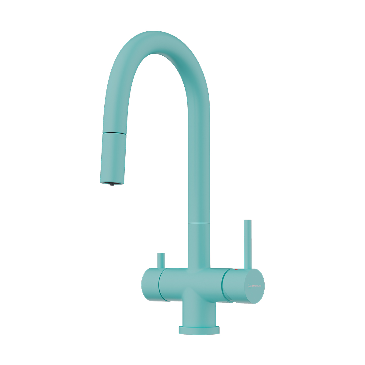 Смесители для кухни Смеситель для кухни Akita-S-AZ латунь/azur blue 