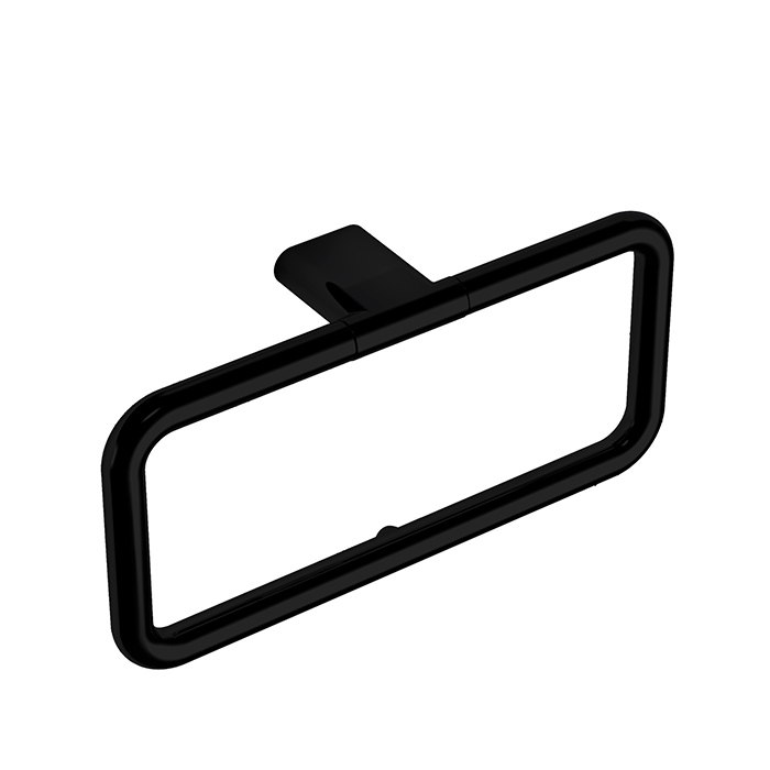 Кольцо для полотенца, цвет черный матовый