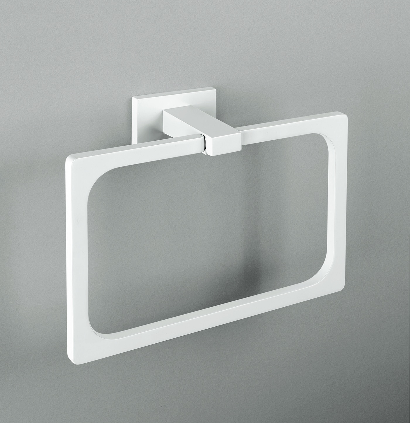 Кольцо для полотенца, белый матовый