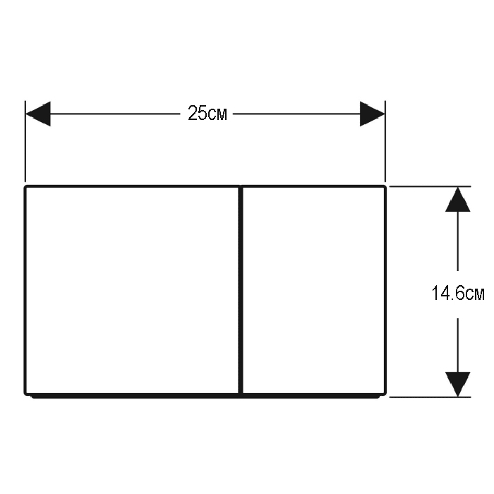Системы инсталляции 70 Клавиша для двойного смыва, квадратная, цвет красное золото матовое 