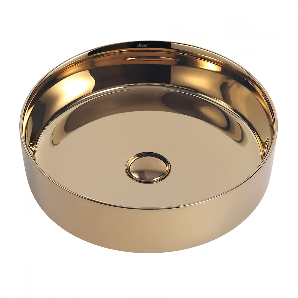 Раковины Раковина накладная 40х40 цвет золото 