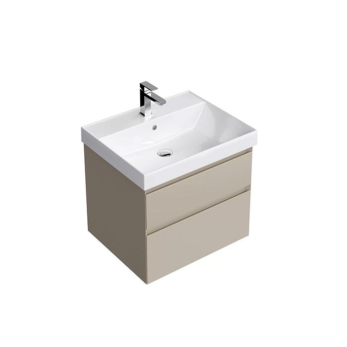 Мебель для ванной Тумба подвесная с ящиками 60 мм, лимо матовая 