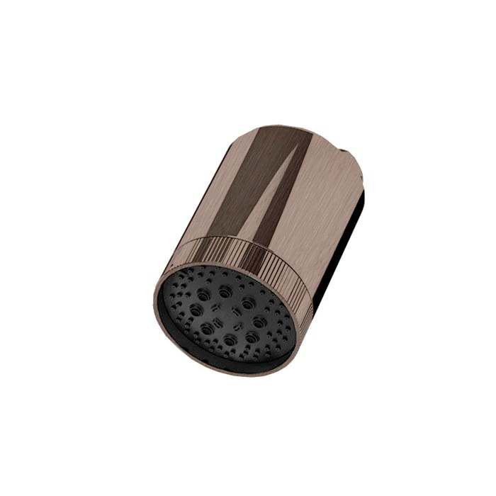 Душевая программа Верхний душ D102 мм, 3 режима, с настенным держателем, цвет медь брашированная PVD 