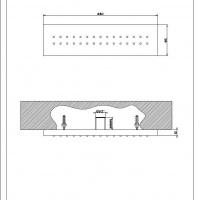 Комплектующие Душевая форсунка хром 