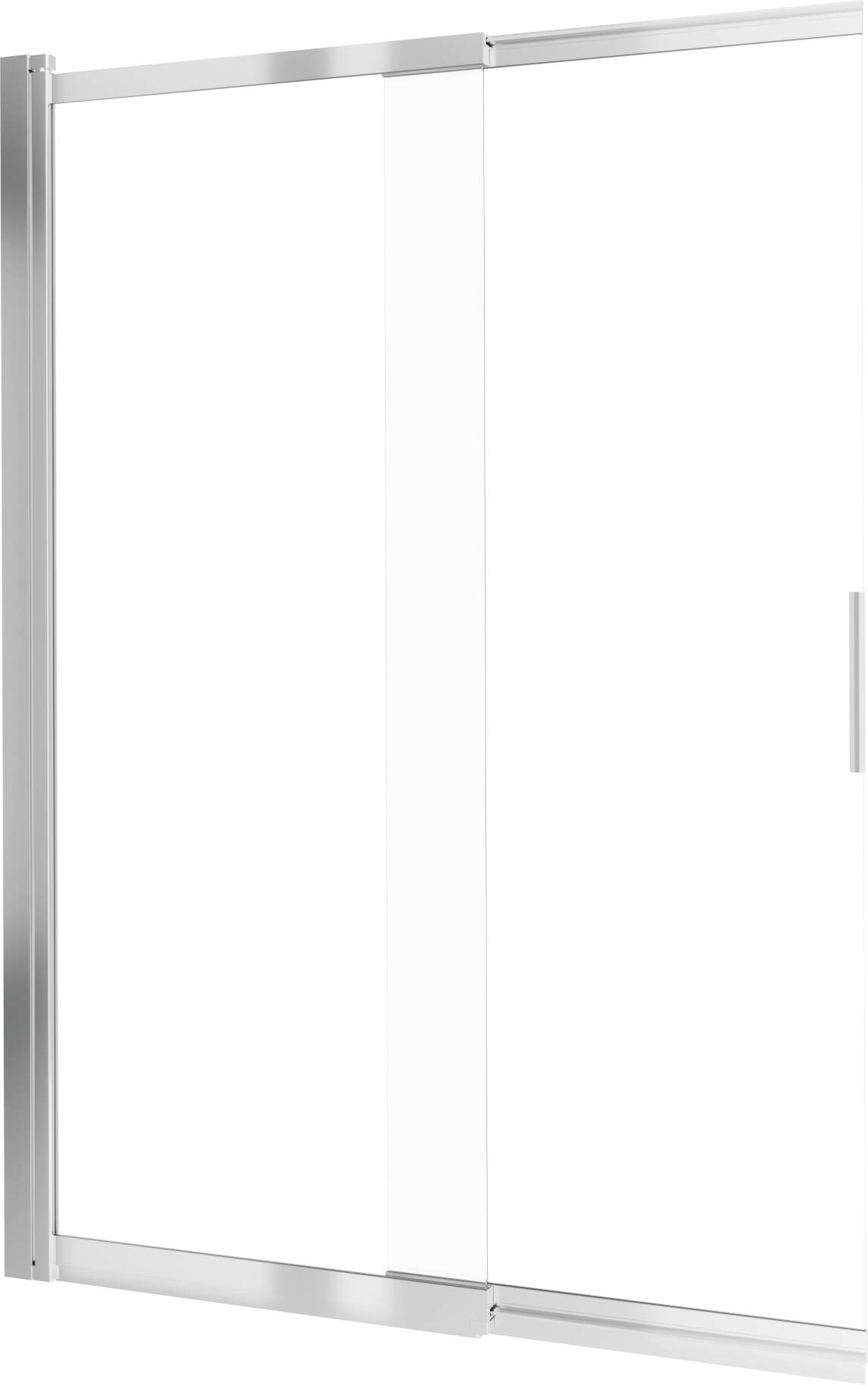 Душевые кабины и ограждения Шторка на ванну, стекло 5мм, 100*140см (хром) 