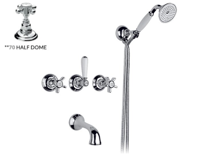 Смесители Смеситель для ванны и душа, цвет бронза (Bronzato, Bronzed Plated) 