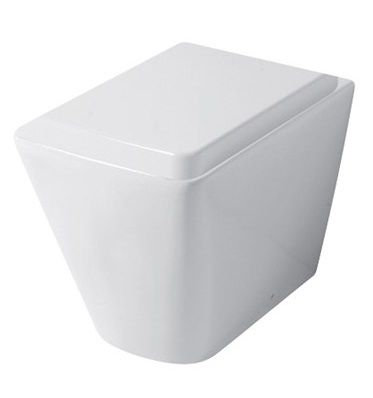 Унитазы Комплект напольного унитаза (выход в стену) с быстросъемным сиденьем микролифт, цвет белый глянцевый 