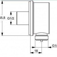 Комплектующие Подключение для шланга 
