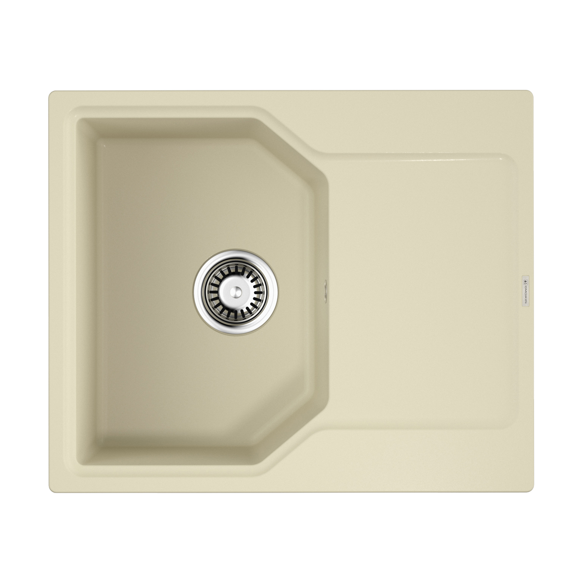 Кухонная мойка 615x510x190 Yonaka 61-BE Artgranit/ваниль